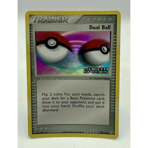 Pokémon Dual Ball 89/113 EX Delta Species‎ Reverse Holo 2005 Pokémon TCG  LP - Picture 1 of 6